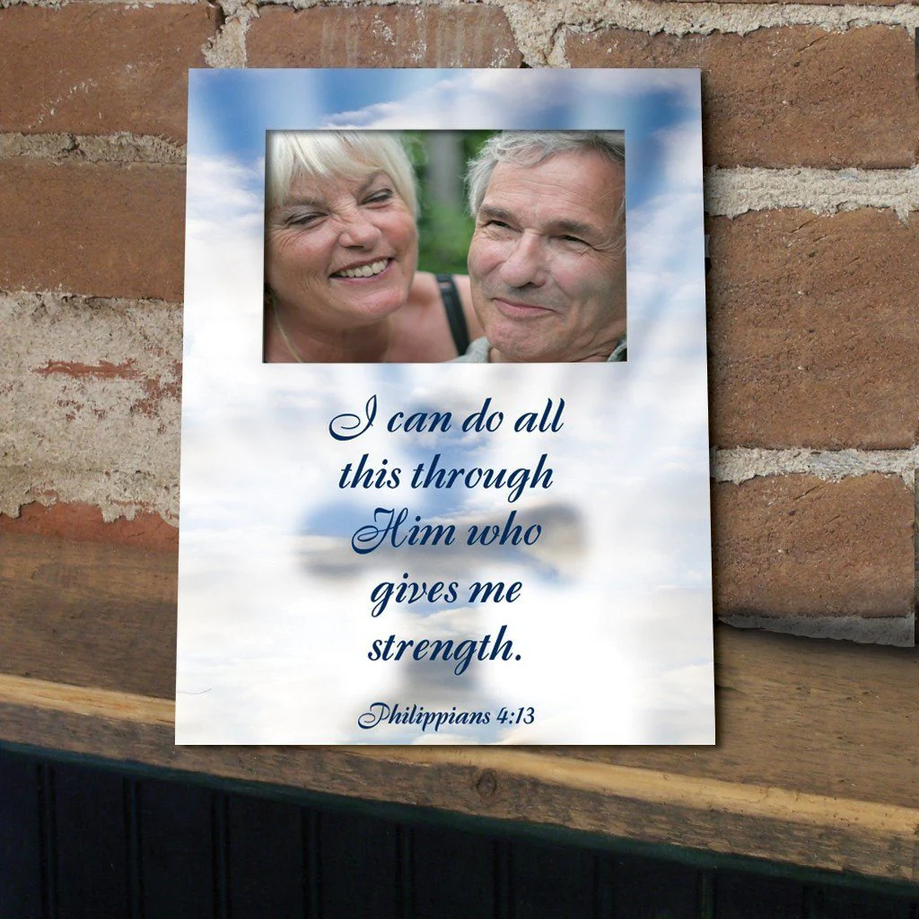Philippians 4:13 Decorative Picture Frame (Vertical)
