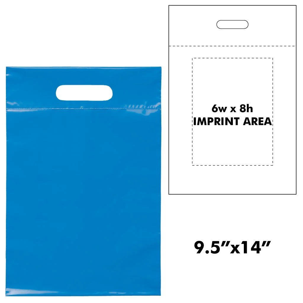 Plastic Die Cut Handle Bags | 7"W x 10.5"H - Image 5