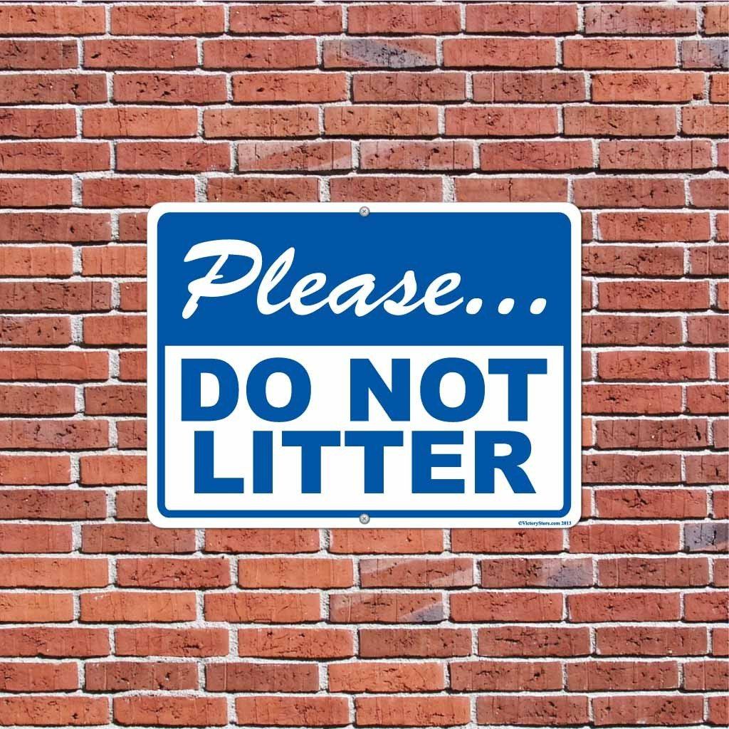 Please Do Not Litter Sign or Sticker - #14 - Image 4