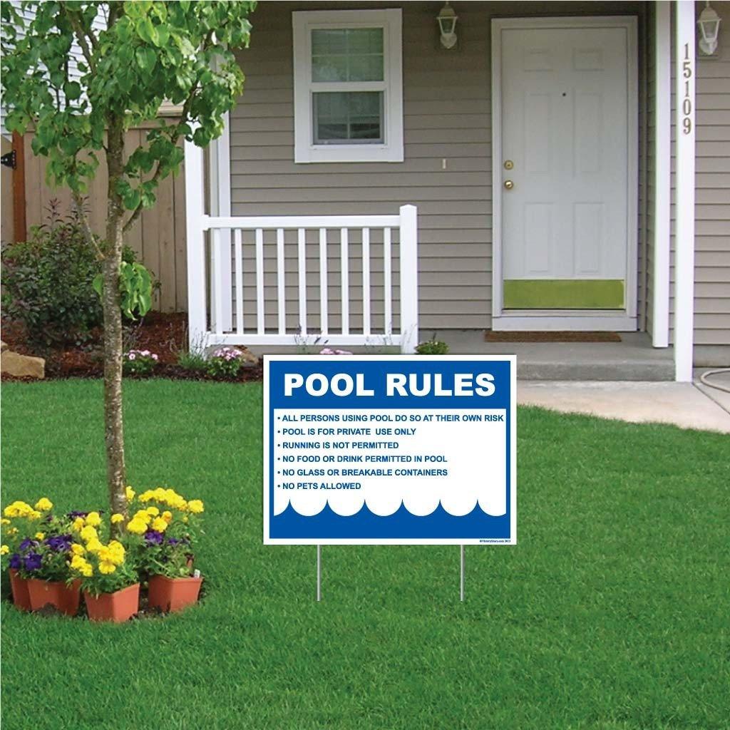 Pool Rules Horizontal Signage | Horizontal - Image 3