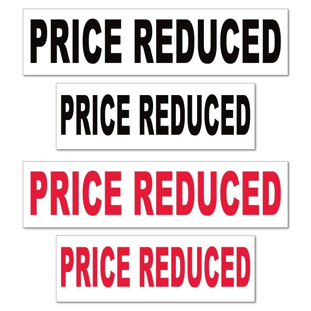 Price Reduced Real Estate Yard Sign Rider Set - Image 3