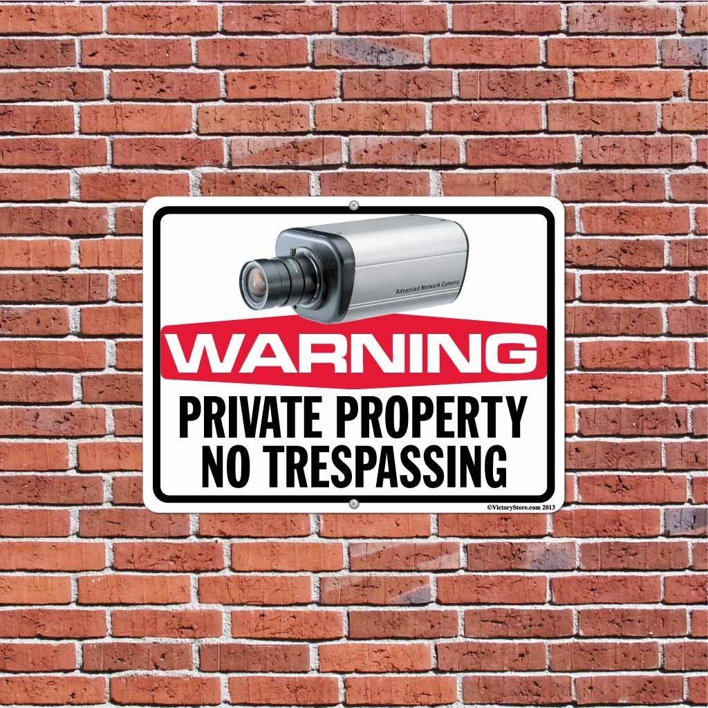 Private Property No Trespassing Security Camera Sign or Sticker - Image 4