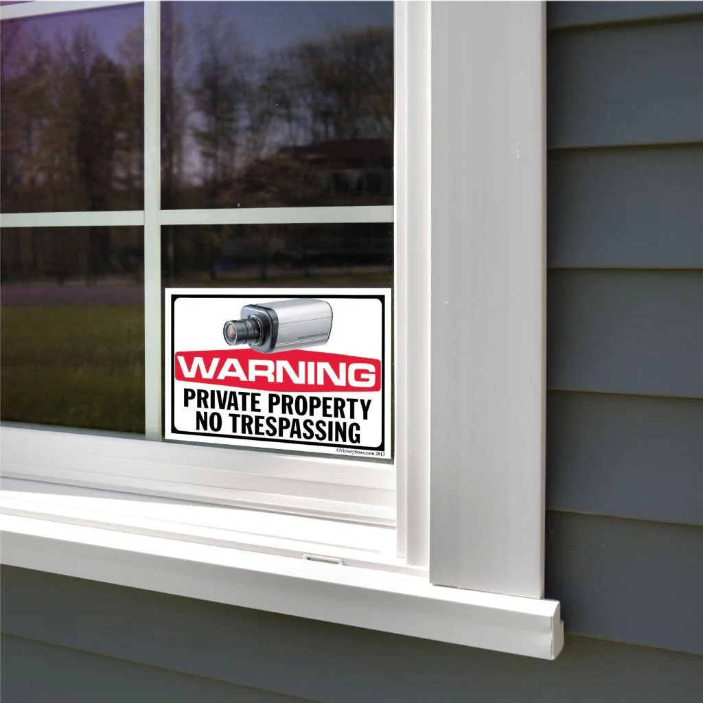 Private Property No Trespassing Security Camera Sign or Sticker - Image 6