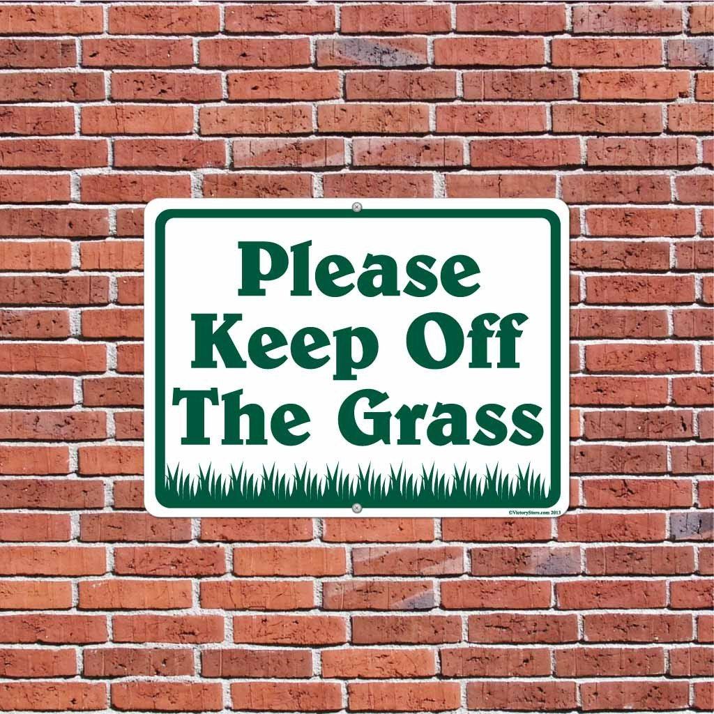 Please Stay off the Grass Sign or Sticker - Image 11