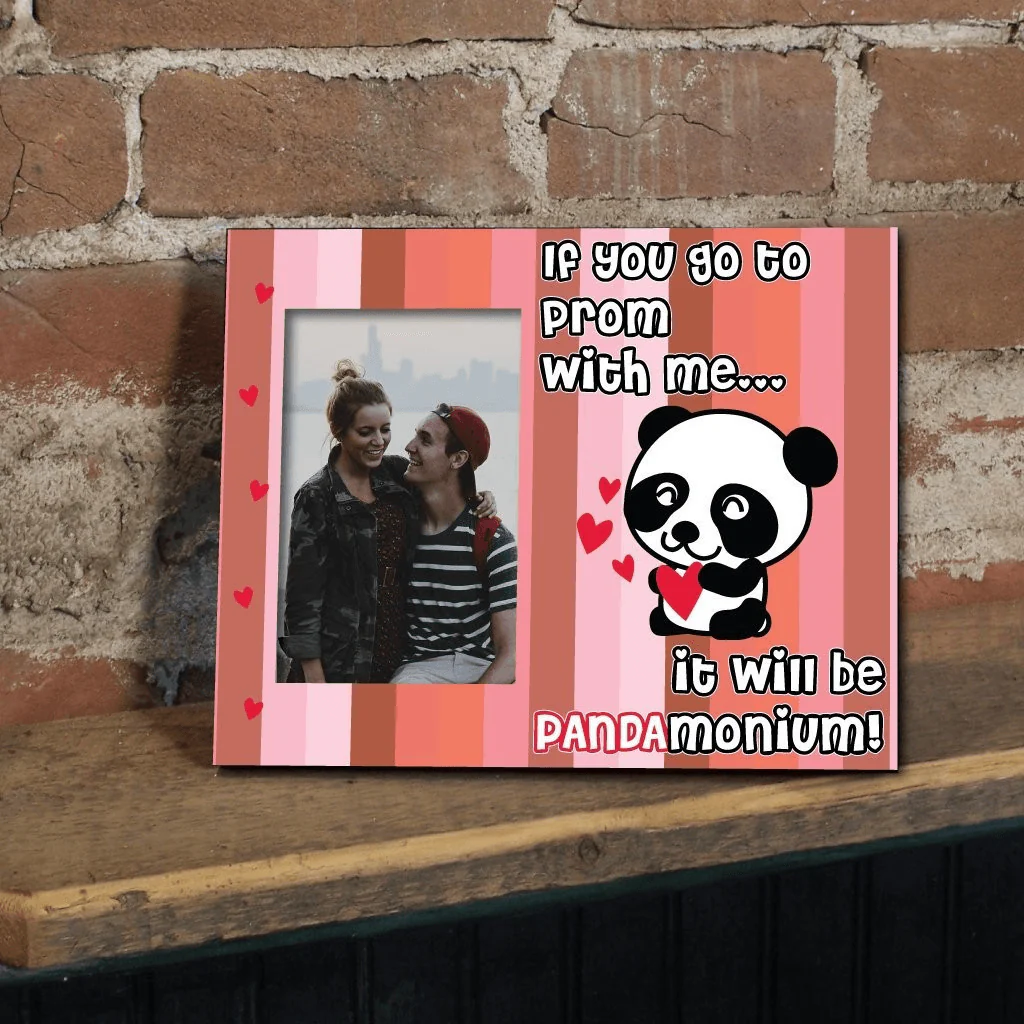 PANDAmonium Panda Promposal Picture Frame