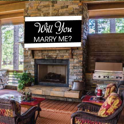 Will you Marry Me Proposal Vinyl Banner