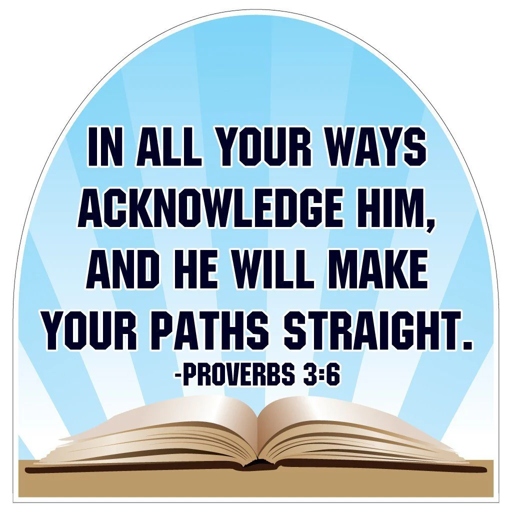 Proverbs 3:6 Shaped Yard Sign - Image 2