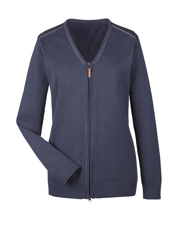 QCR Ladies' Manchester Fully-Fashioned Full-zip Sweater - Image 4