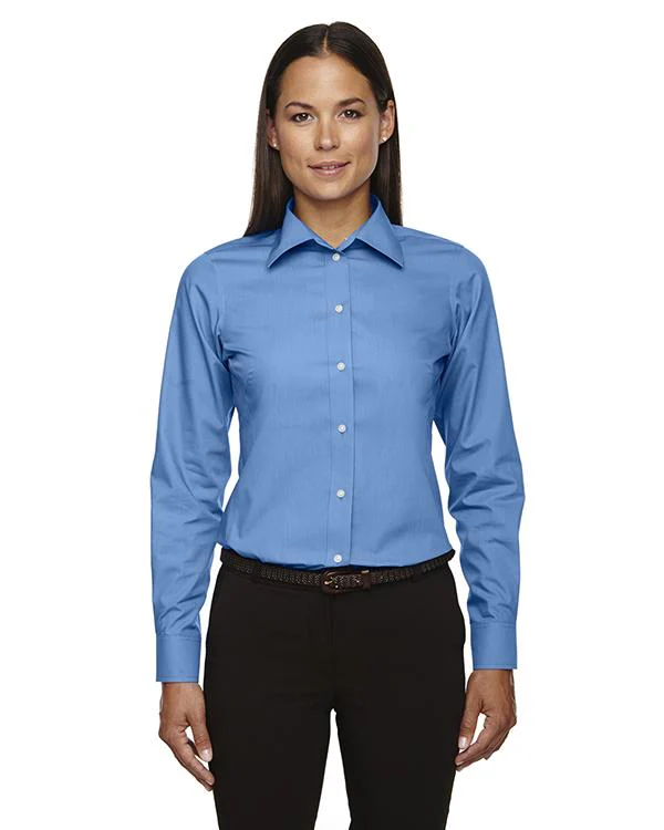 QCR Ladies' Solid Broadcloth Button Down Shirt - Image 4