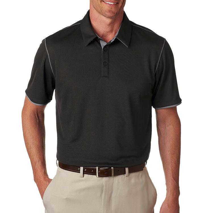 QCR Men's adidas Golf climacool® Mesh Color Hit Polo - Image 2