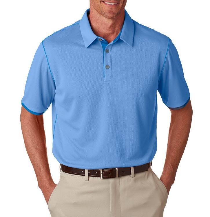 QCR Men's adidas Golf climacool® Mesh Color Hit Polo - Image 3
