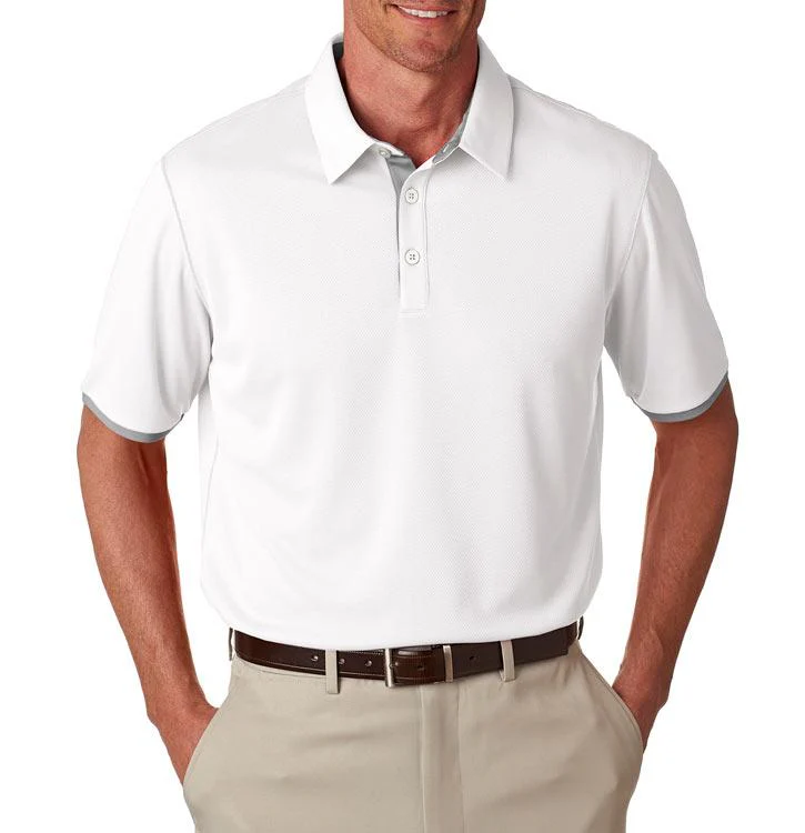 QCR Men's adidas Golf climacool® Mesh Color Hit Polo - Image 4