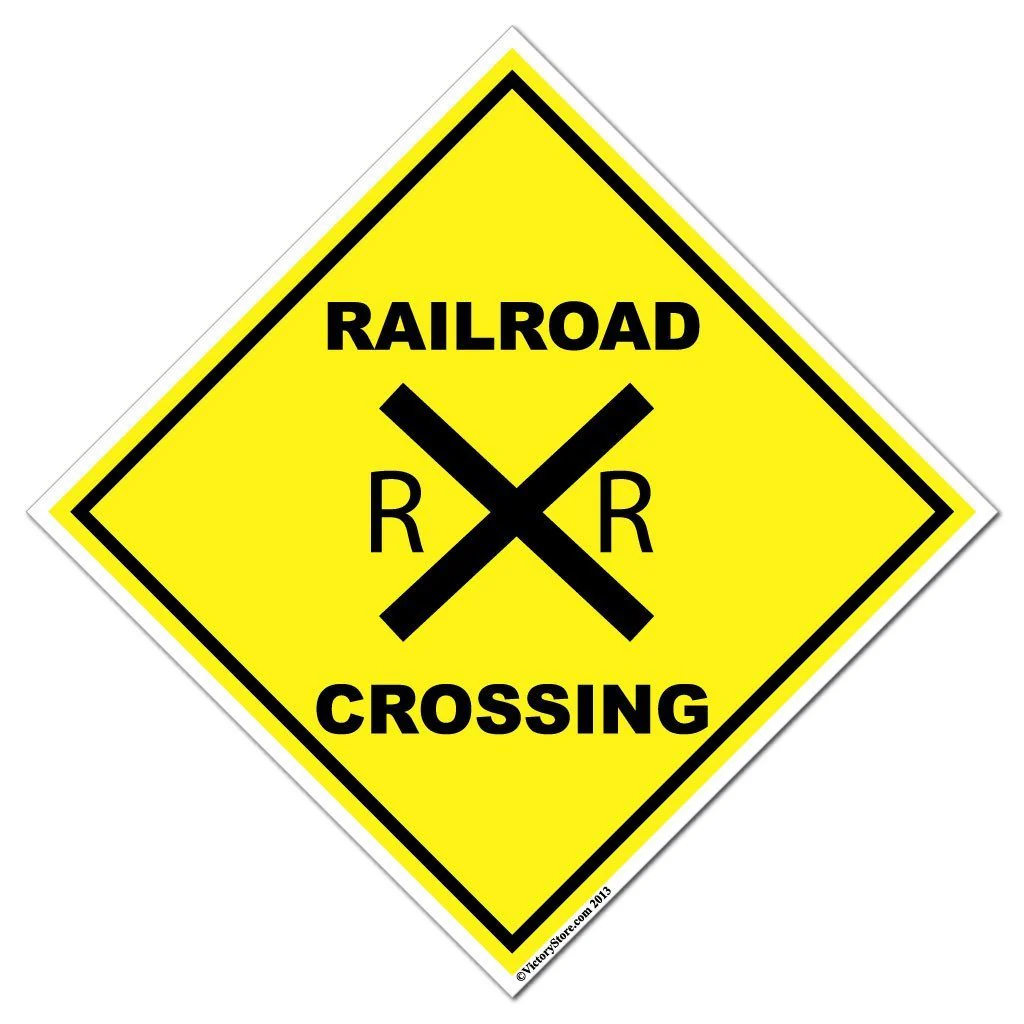 Railroad Crossing Sign or Sticker - Image 2
