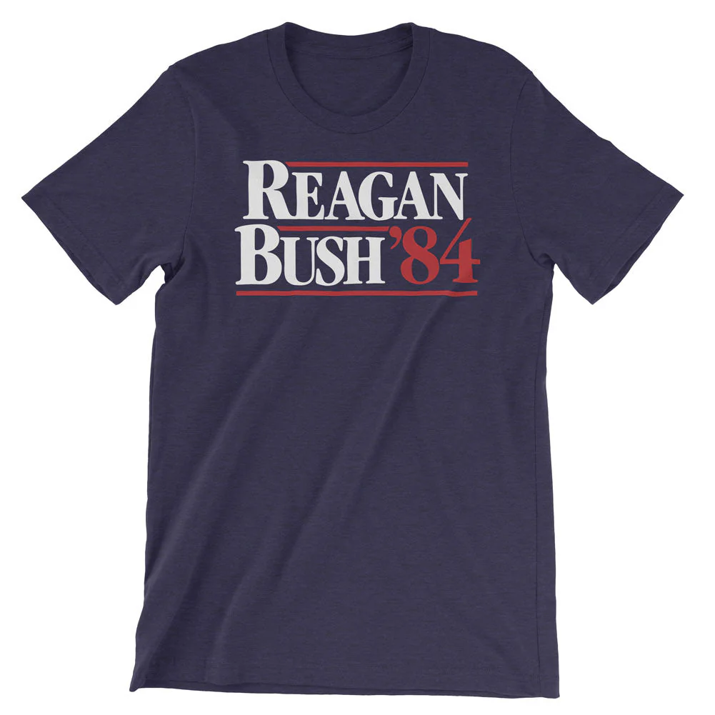 Reagan Bush 1984 Retro Campaign T-Shirt - Image 2