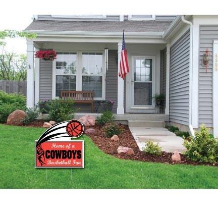 Rectangle with Swoosh Yard Sign | 22" x 22"