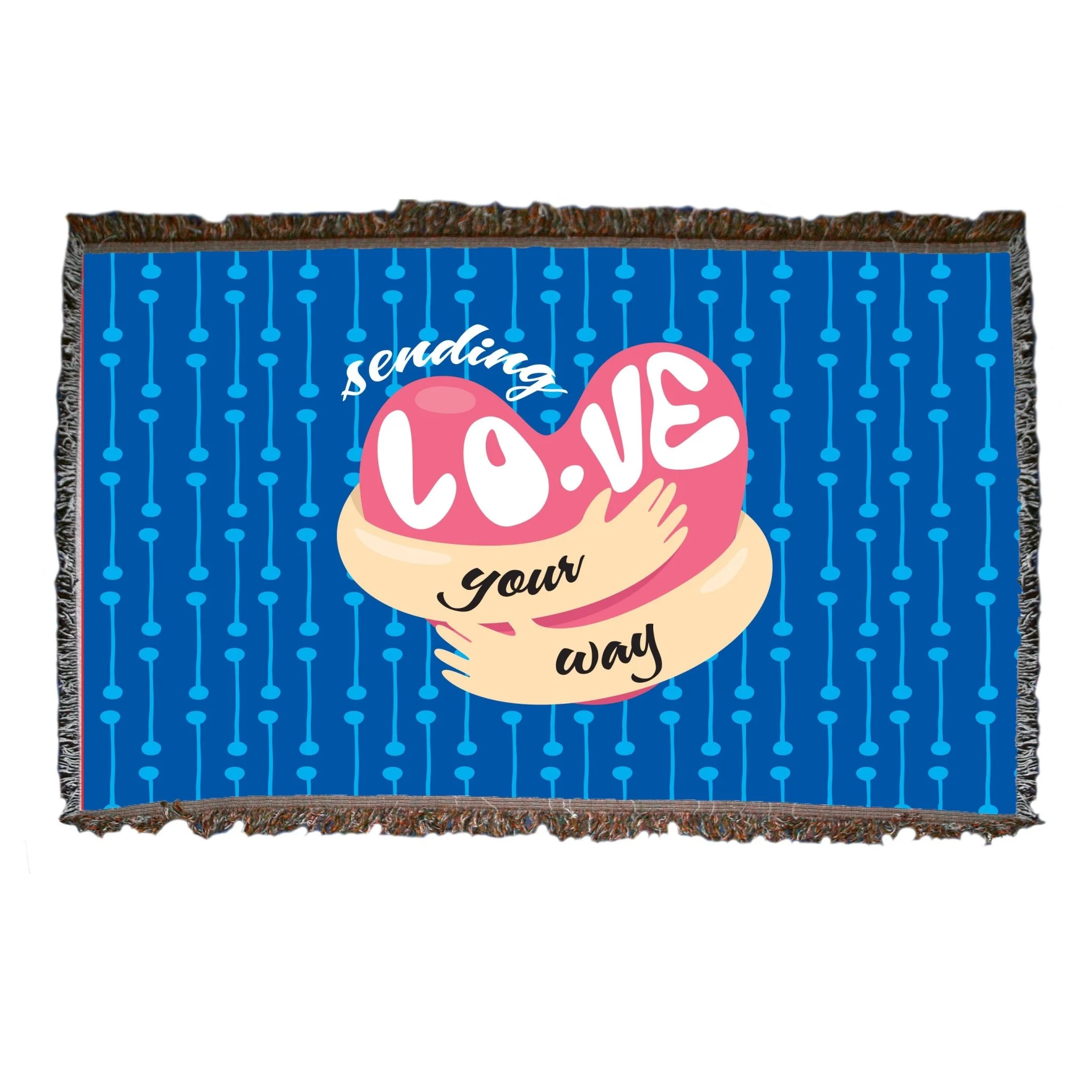 Sending Love Woven Blanket
