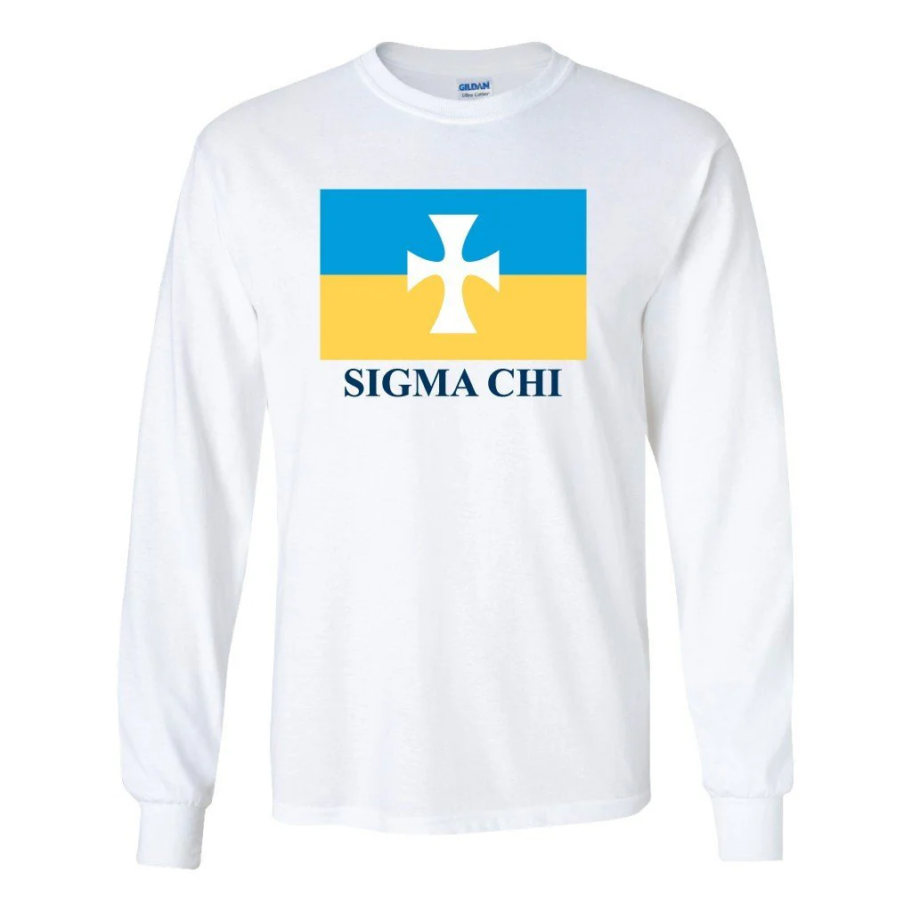 Sigma Chi Flag Logo Long Sleeve T-shirt