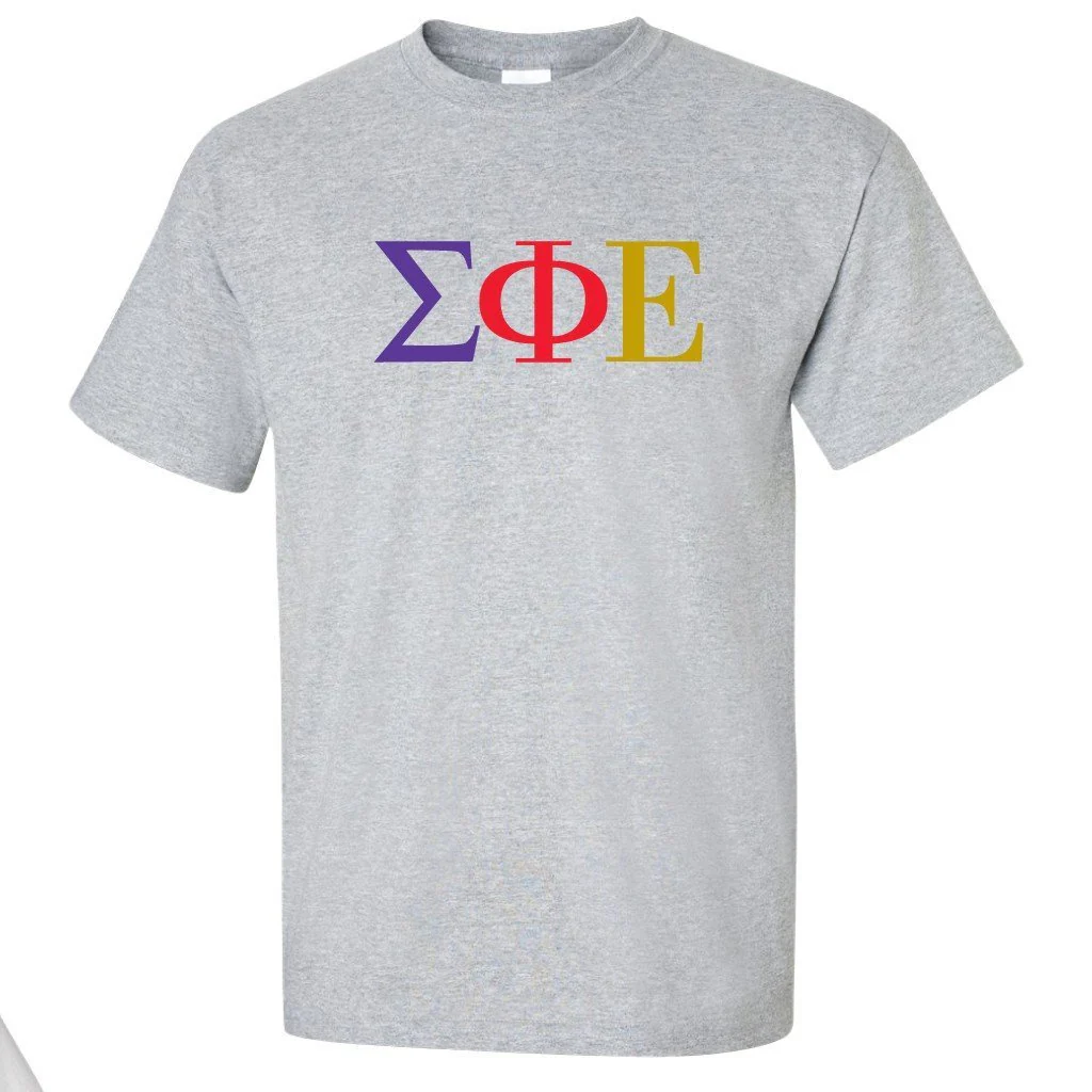 Sigma Phi Epsilon Greek Letters T-Shirt - Image 2