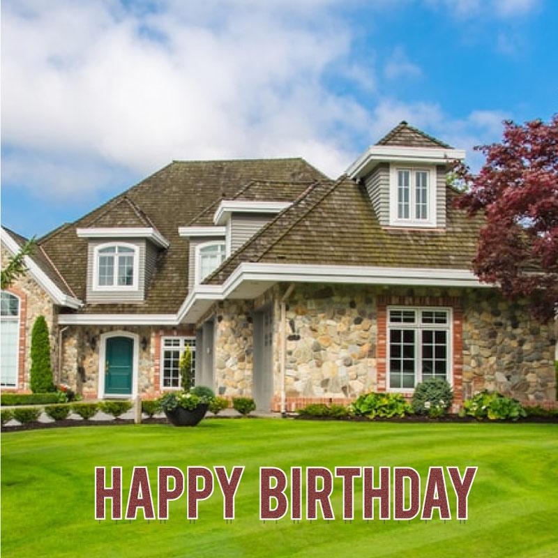 Faux Glitter 18" Bebas Happy Birthday Yard Greeting 13 pc set - Image 7