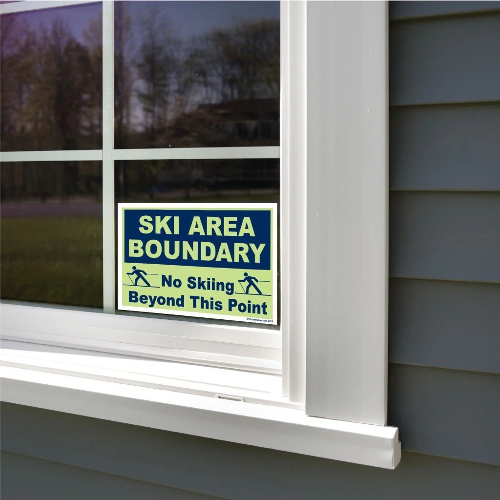 Ski Area Boundary Sign or Sticker - #2 - Image 6