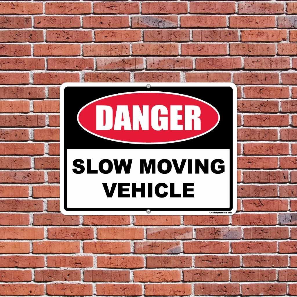 Slow Moving Vehicle Caution Sign or Sticker - Image 7
