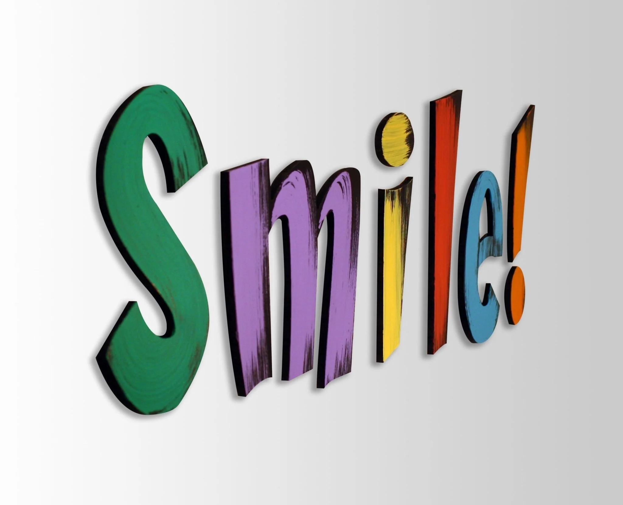Hand Painted smile! Wall Word - Image 2
