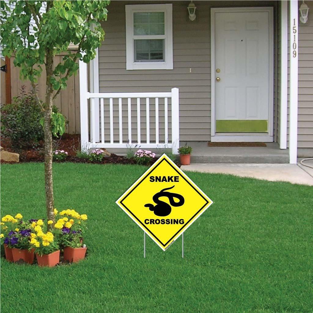 Snake Crossing Sign or Sticker