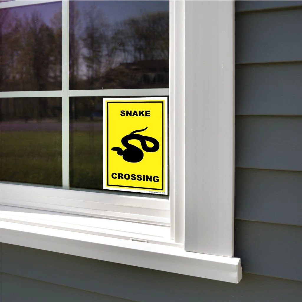 Snake Crossing Sign or Sticker - Image 8