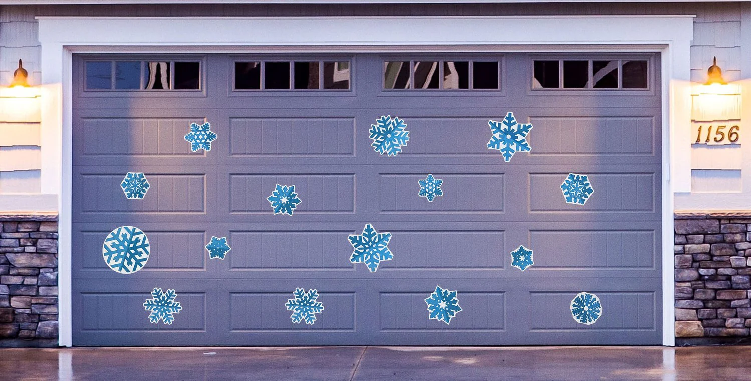 Snowflake Garage Magnets