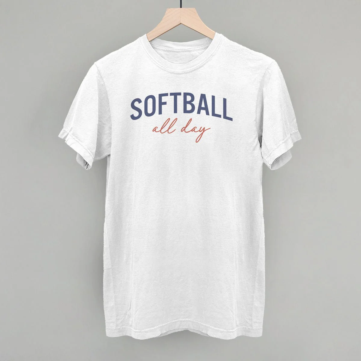 Softball All Day (Script) T-Shirt - Image 14