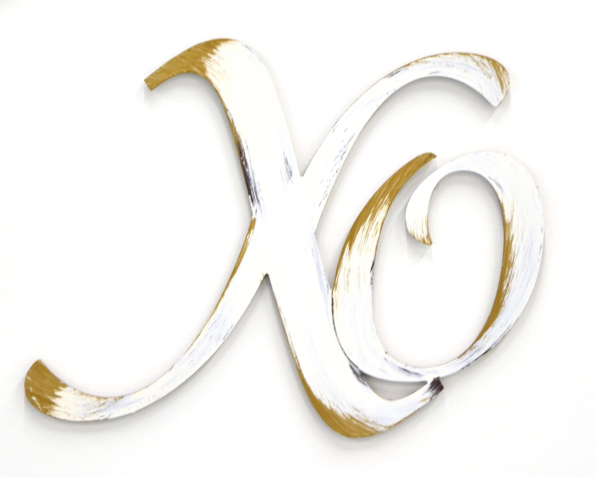 Hand Painted Swanky XO Wall Decor - Image 2