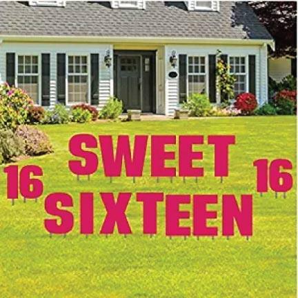 Sweet Sixteen Yard Letters - Image 2