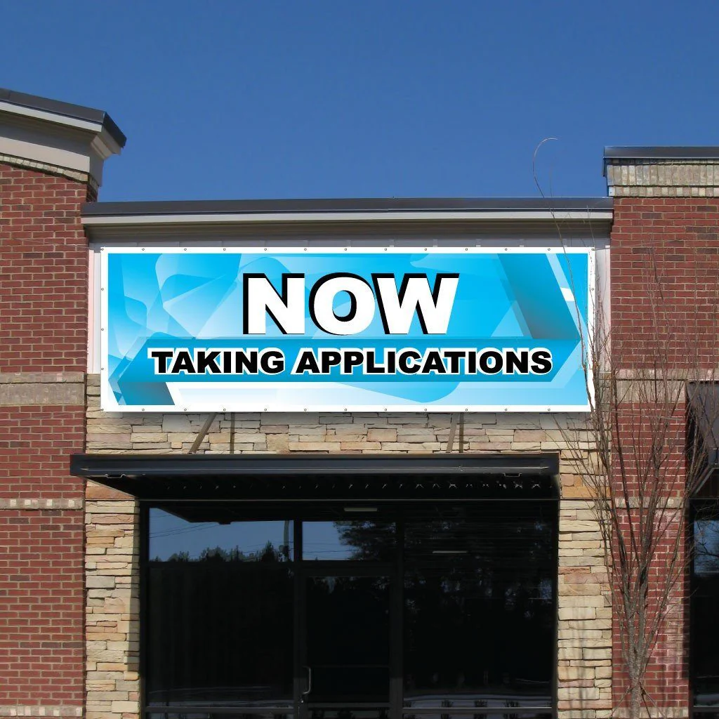 Taking Applications Vinyl Banner - Image 4