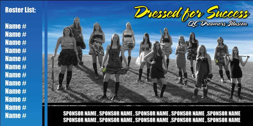 Custom Cutout Team Photo Banner - Image 4
