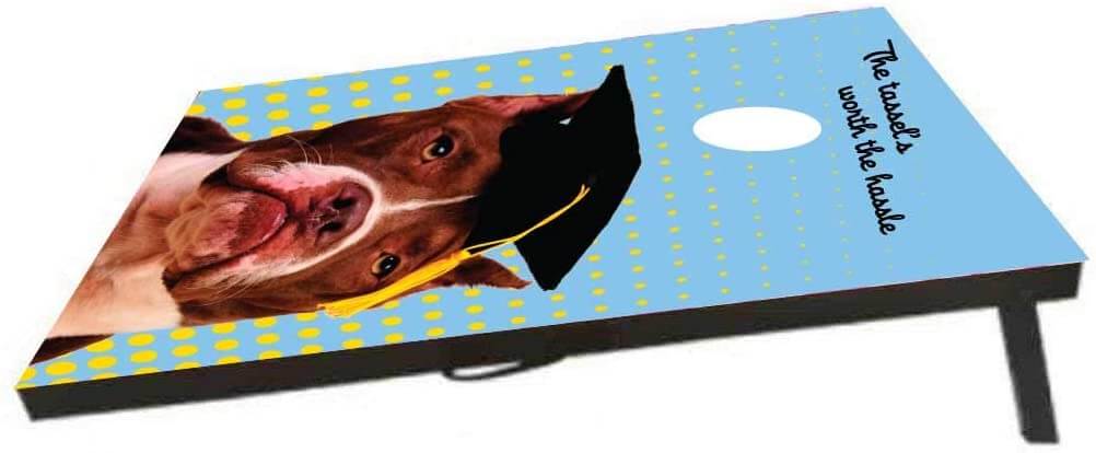 The Tassel's Worth the Hassle Graduation Cornhole Bean Bag Toss Game - Image 3