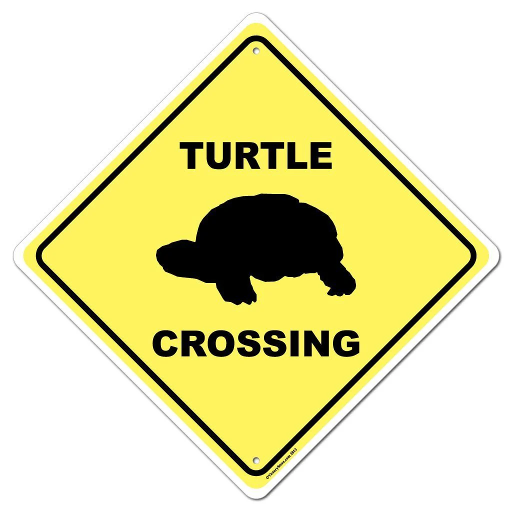 Turtle Crossing Sign or Sticker - Image 2