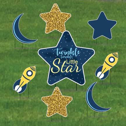 Twinkle Twinkle Little Star Pathway Decorations 8 piece set