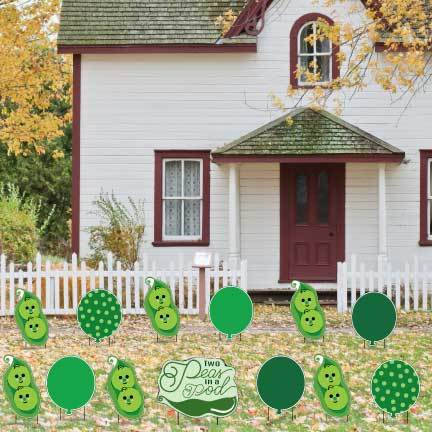 Twins Two Peas In a Pod Yard Decorations 13 piece set