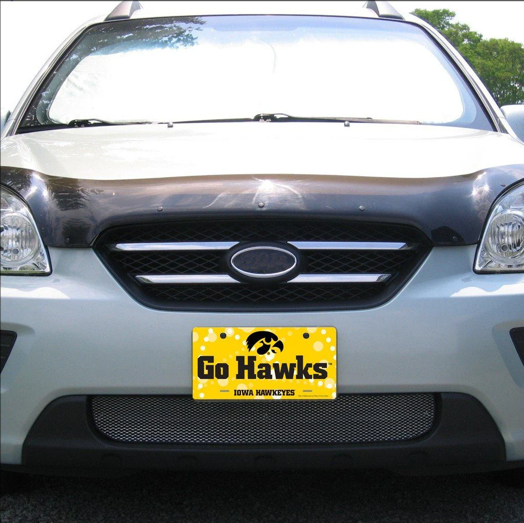 University of Iowa Go Hawks License Plate - Image 2