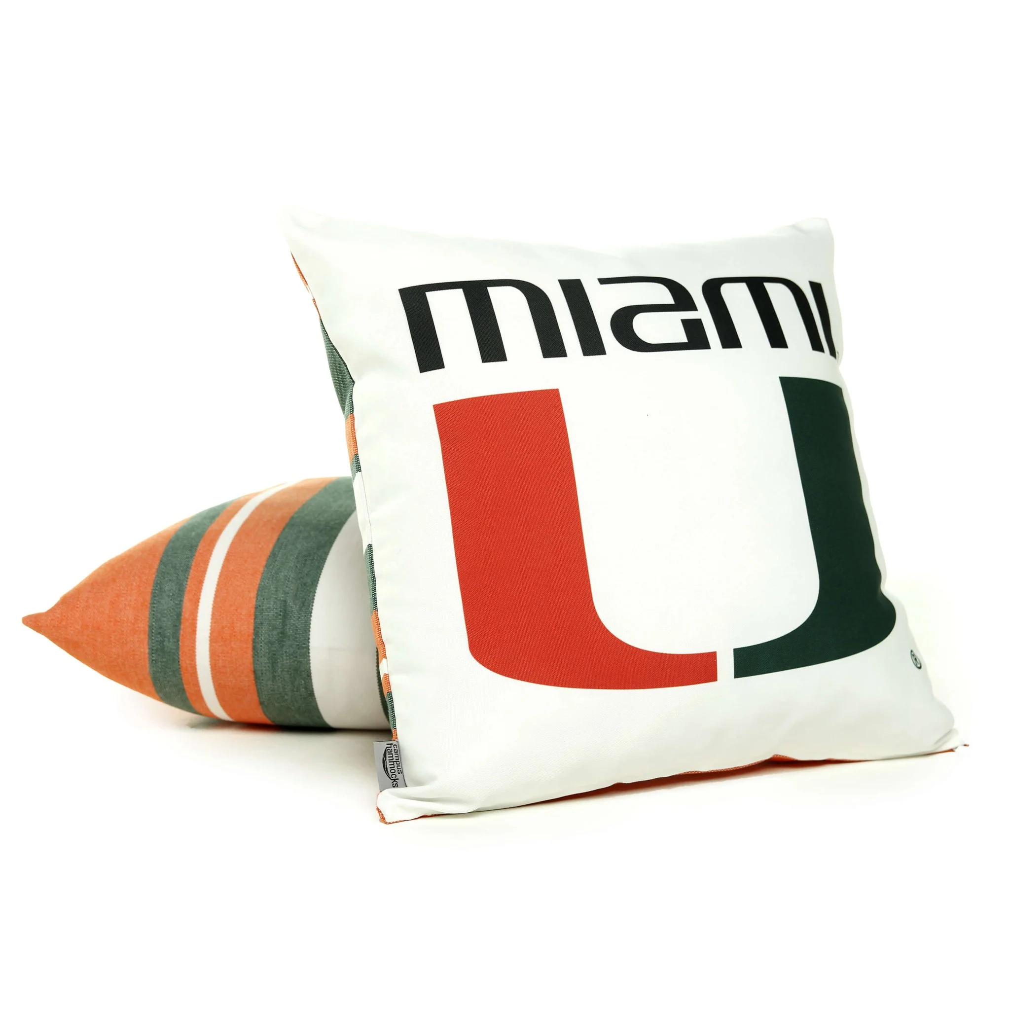 University of Miami Hurricanes Throw Pillow Cover - Image 2