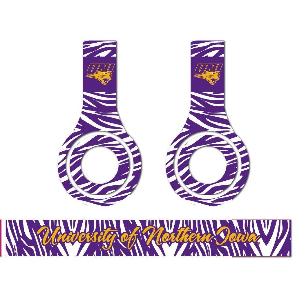 University of Northern Iowa 3 Animal Patterns Skins for Beats Solo HD - Image 2