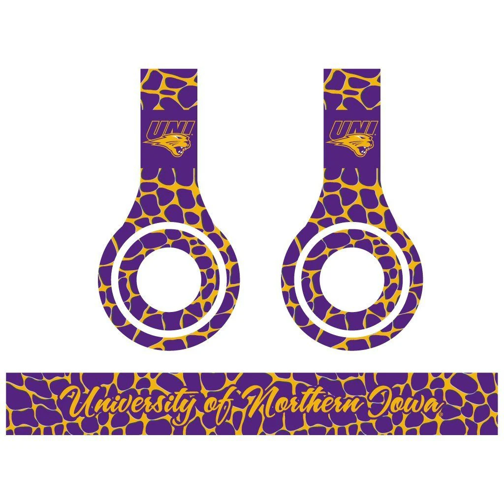 University of Northern Iowa 3 Animal Patterns Skins for Beats Solo HD - Image 4