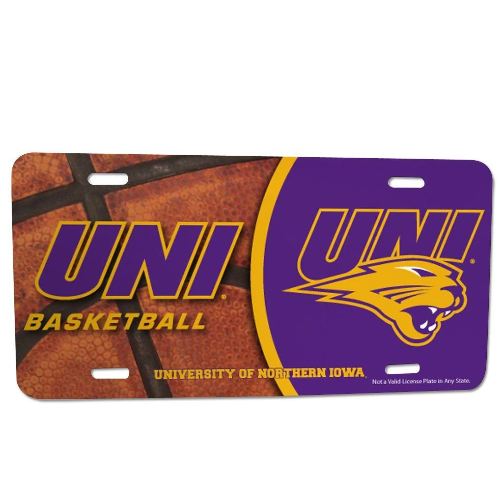 University of Northern Iowa Basketball License Plate