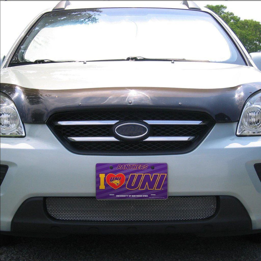 University of Northern Iowa I Love UNI License Plate - Image 2