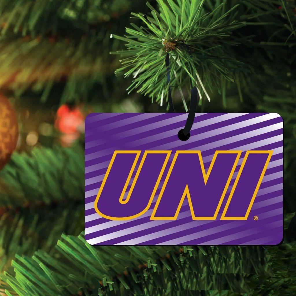 University of Northern Iowa Ornament Set of 3 Rectangle Shapes