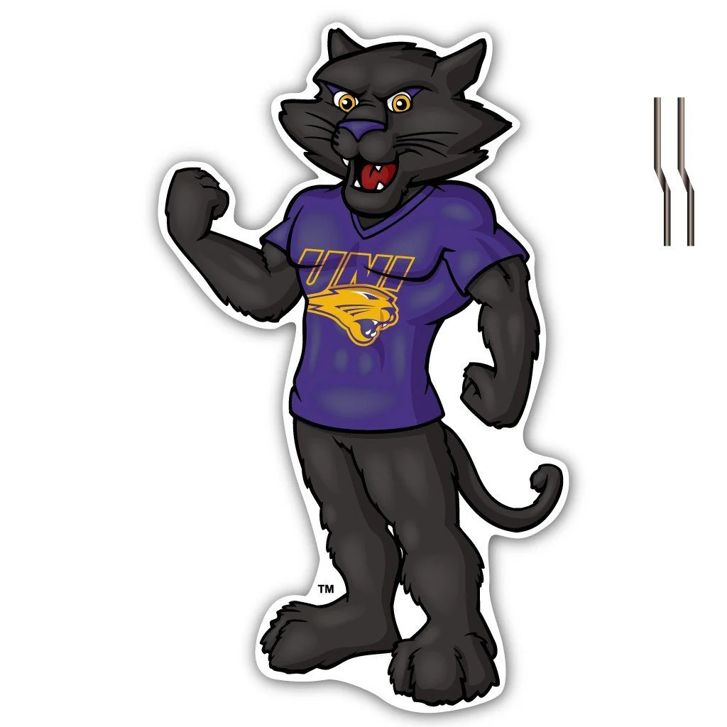 University of Northern Iowa TC Panther Shaped Yard Sign - Image 2