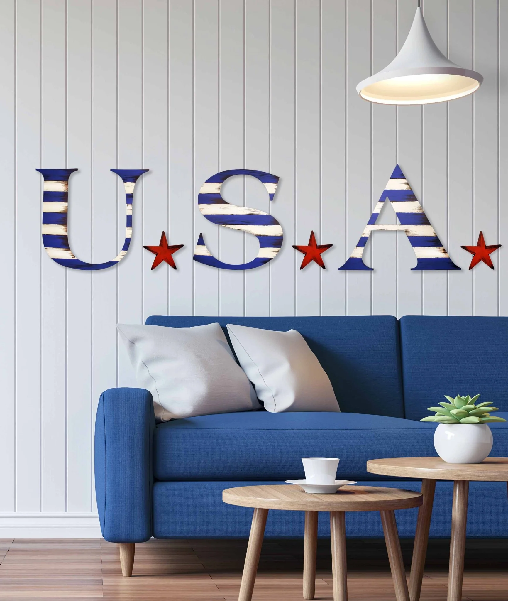 Hand Painted USA Wall Decor - Image 2