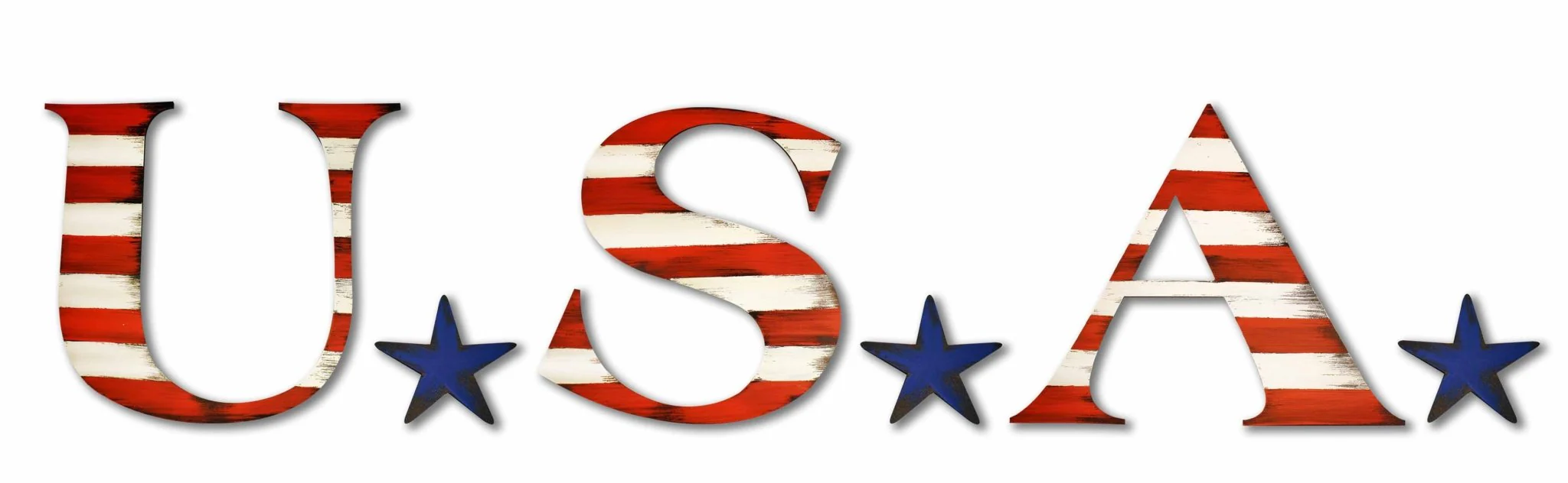 Hand Painted USA Wall Decor - Image 3