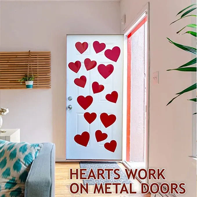 Valentine's Day Garage Magnets | Red Hearts - Image 3