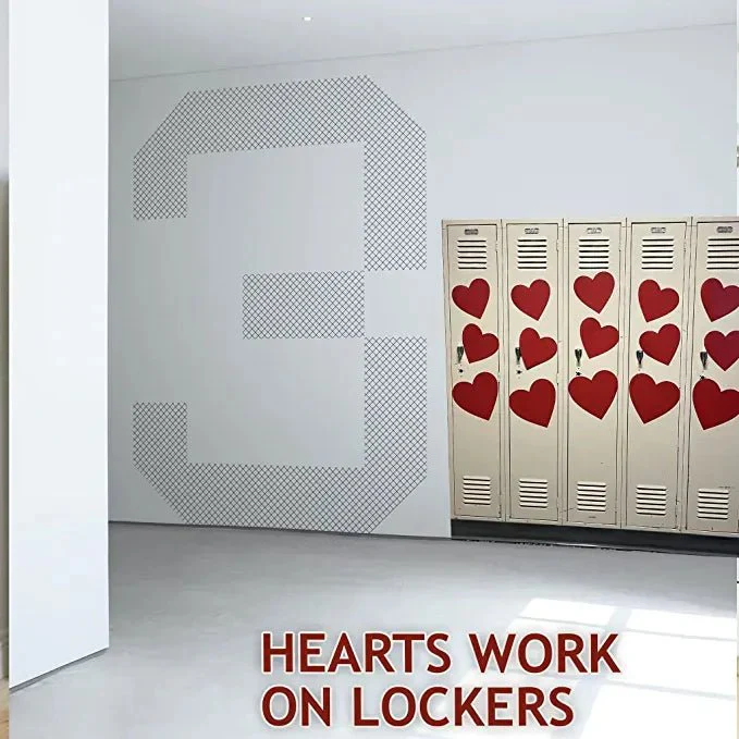 Valentine's Day Garage Magnets | Red Hearts - Image 4
